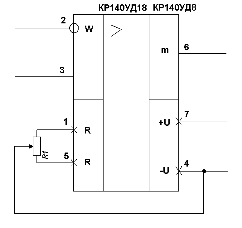 Кр140уд708 схема включения