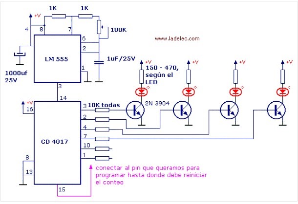 Микросхема cd4017be описание и схема включения