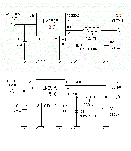 Lm2576t схема включения