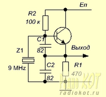 Кварцевый генератор схема пирса
