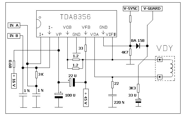 Tda8172 схема усилителя звука