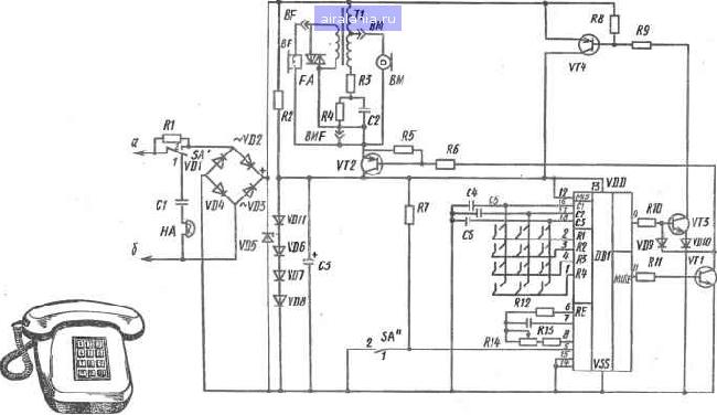 Схема телефона. Схема кнопочного телефонного аппарата. Схема стационарного кнопочного телефона. Аппарат Maxi 4005 Эл схема. Телефонный аппарат та-620 схема.