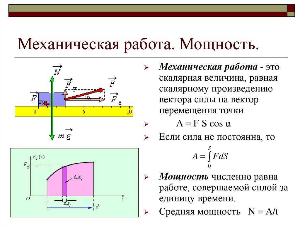 Презентация по физике 7 класс работа и мощность