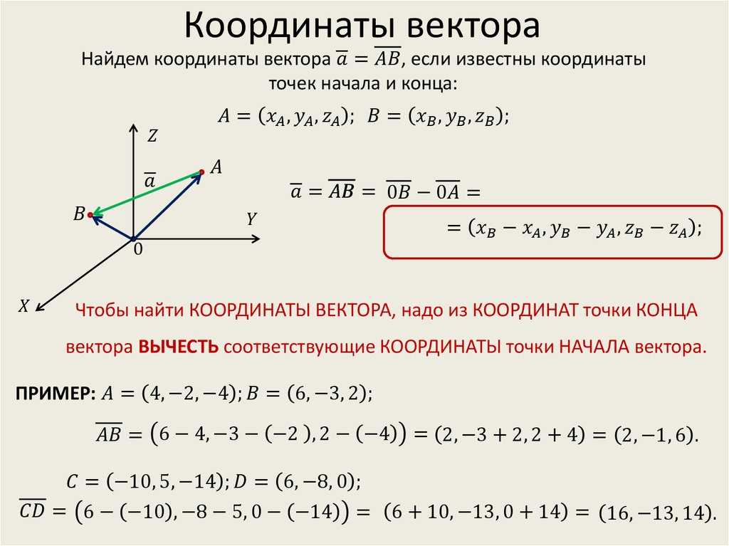 Как найти середину вектора