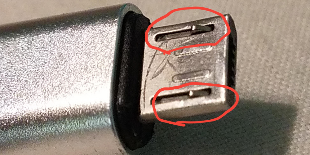 Liquid detected in usb connector