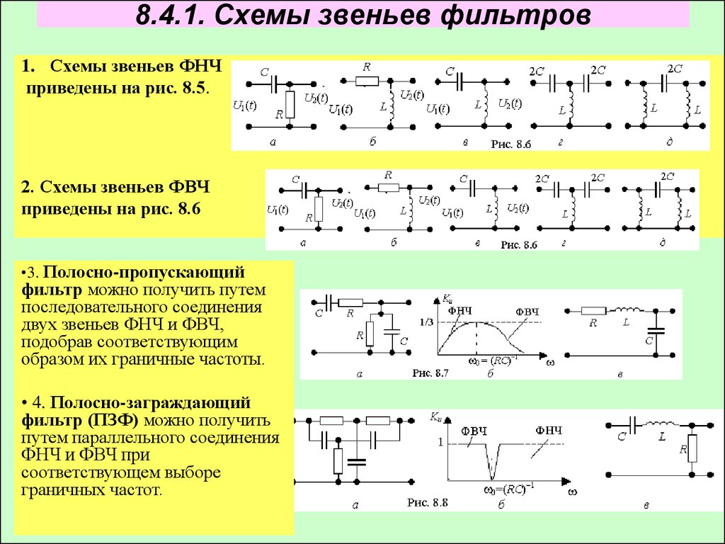 Фильтр высоких частот схема