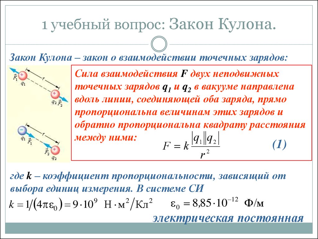 Расстояние между зарядами формула. Сила взаимодействия двух неподвижных точечных зарядов. Сила взаимодействия 2 неподвижных точечных зарядов в. Сила кулоновского взаимодействия двух точечных зарядов формула. Закон кулона для взаимодействия зарядов в вакууме.