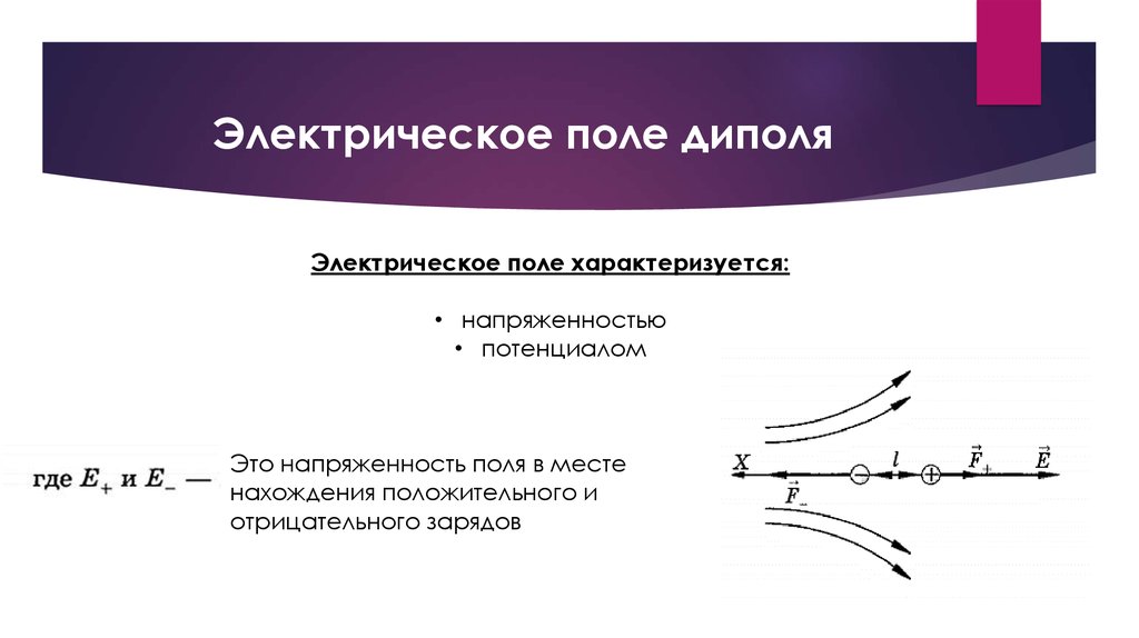 Электрическое поле диполя. Электростатическое поле созданное электрическим диполем. Поле диполя. Электрический диполь поле диполя. Электрический диполь в электростатическом поле.