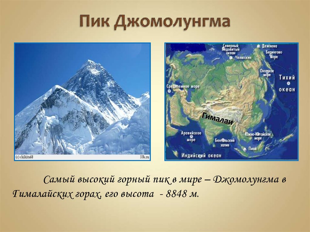 Горы евразии 7 класс география. Гора Джомолунгма Эверест на карте. Гора Джомолунгма (Эверест) Евразии. Гора Эверест на физической карте Евразии. Джомолунгма на карте Евразии физическая карта.