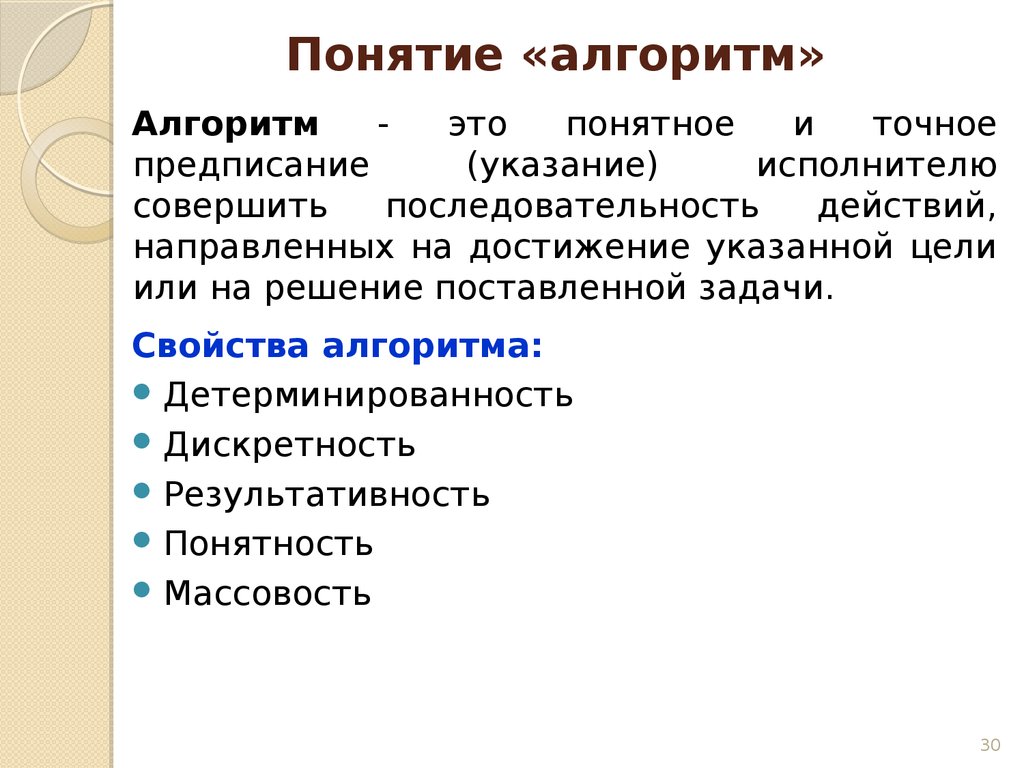 Понятие класса