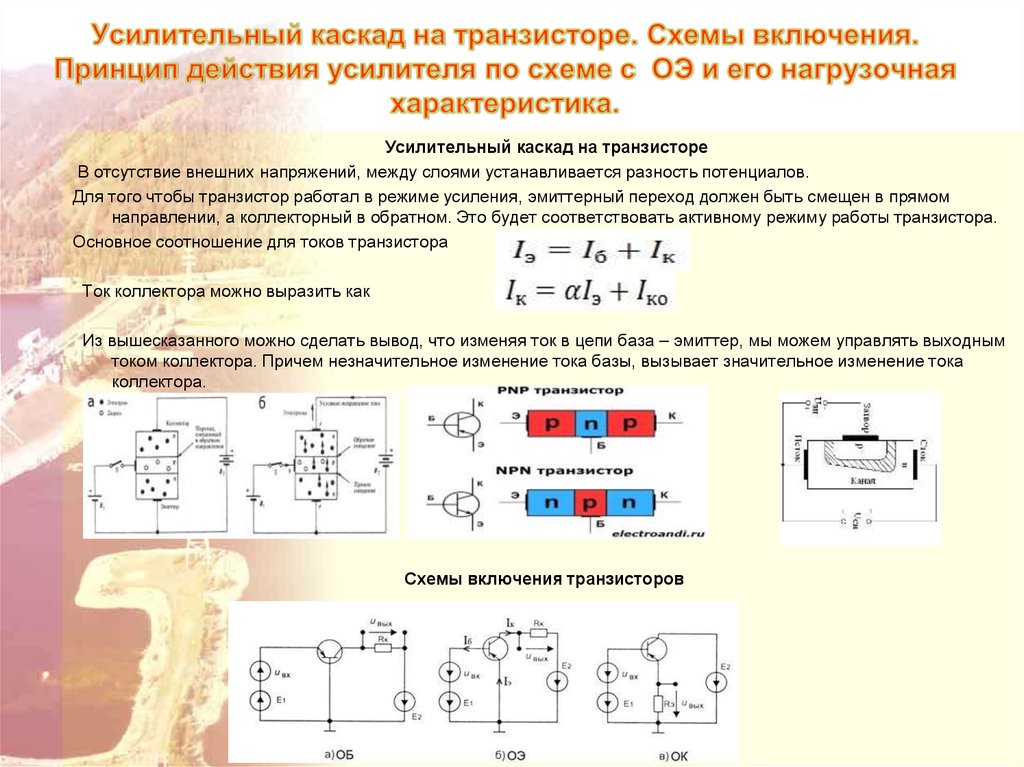 Схемы принцип работы