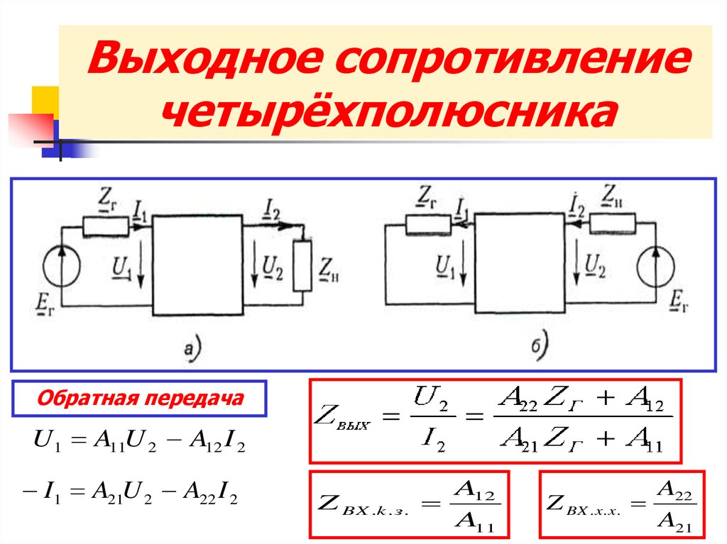 Выходное сопротивление. Входное сопротивление четырехполюсника. Схема активного преобразователя сопротивлений четырехполюсник. Передаточное сопротивление четырехполюсника. Выходное сопротивление цепи.