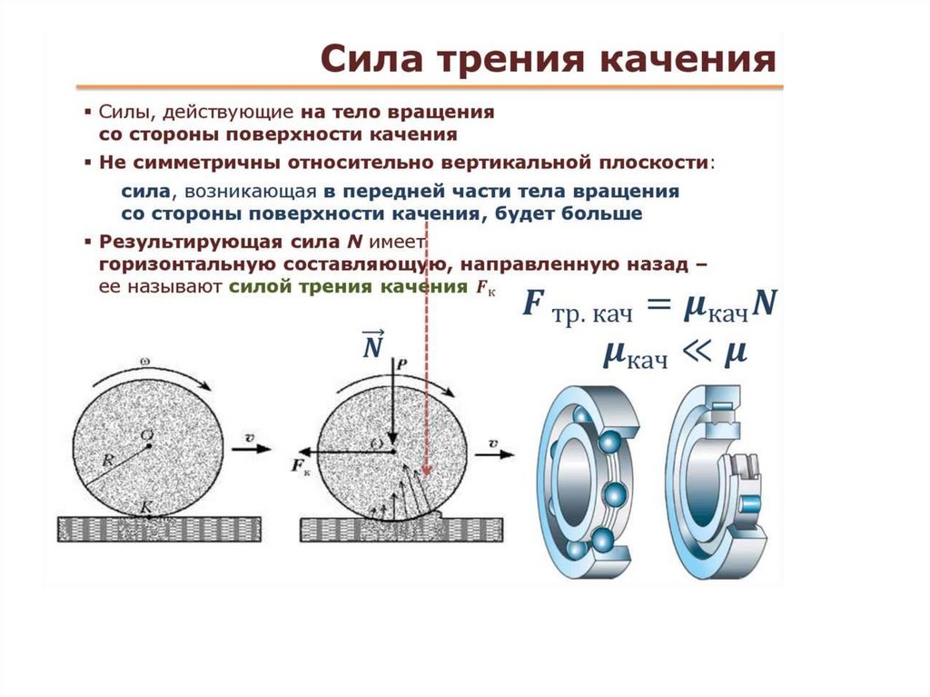 Сила трение на дороге