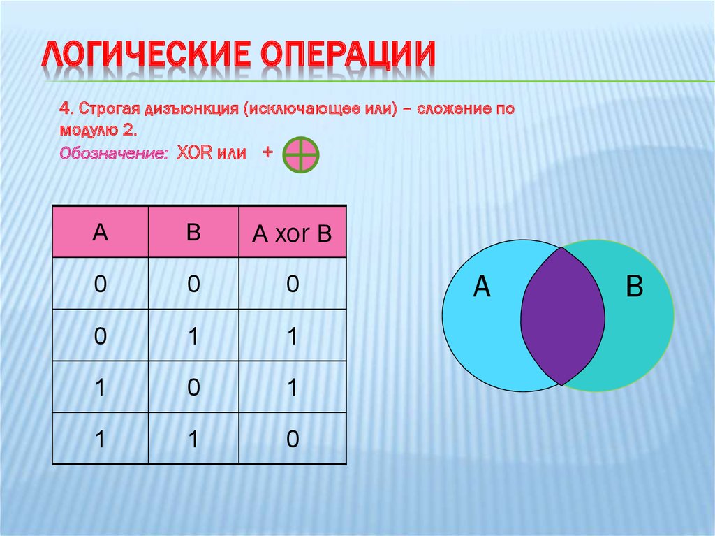 Выберите логическую операцию. Исключающее сложение логическая операция. Или логическая операция. Логические операции исключающее или. Обозначение логических операций.