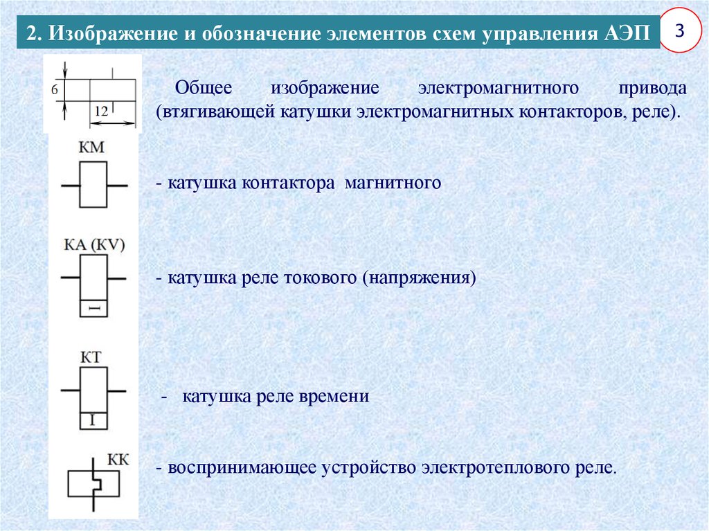 Обозначение электропривода на схеме