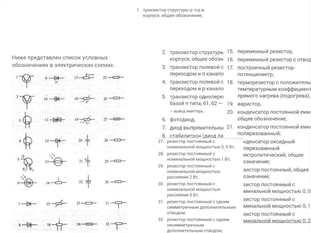 Буквенное обозначение терморегулятора на схеме электрической