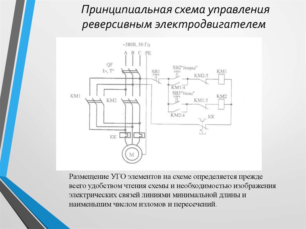 Принципиальные устройства. Схема управления реверсивным электродвигателем. Принципиальная схема управления реверсивным двигателем. Размещение аппаратов схема реверса. Принципиальная схема электродвигателя реверсивного с колесиками.