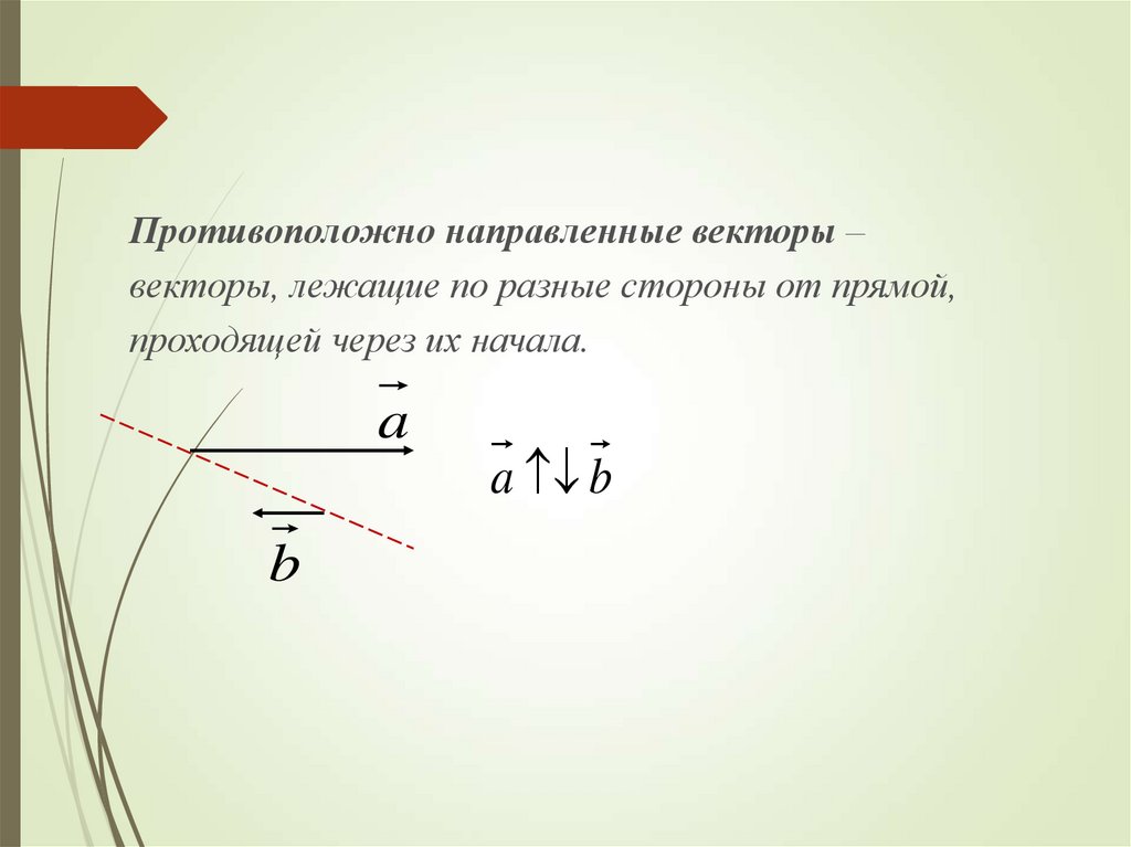 Противоположно направленные векторы. Противоположно на векторы направленные векторы. Противоположно направленные векторы в пространстве. Векторы направлены в разные стороны.