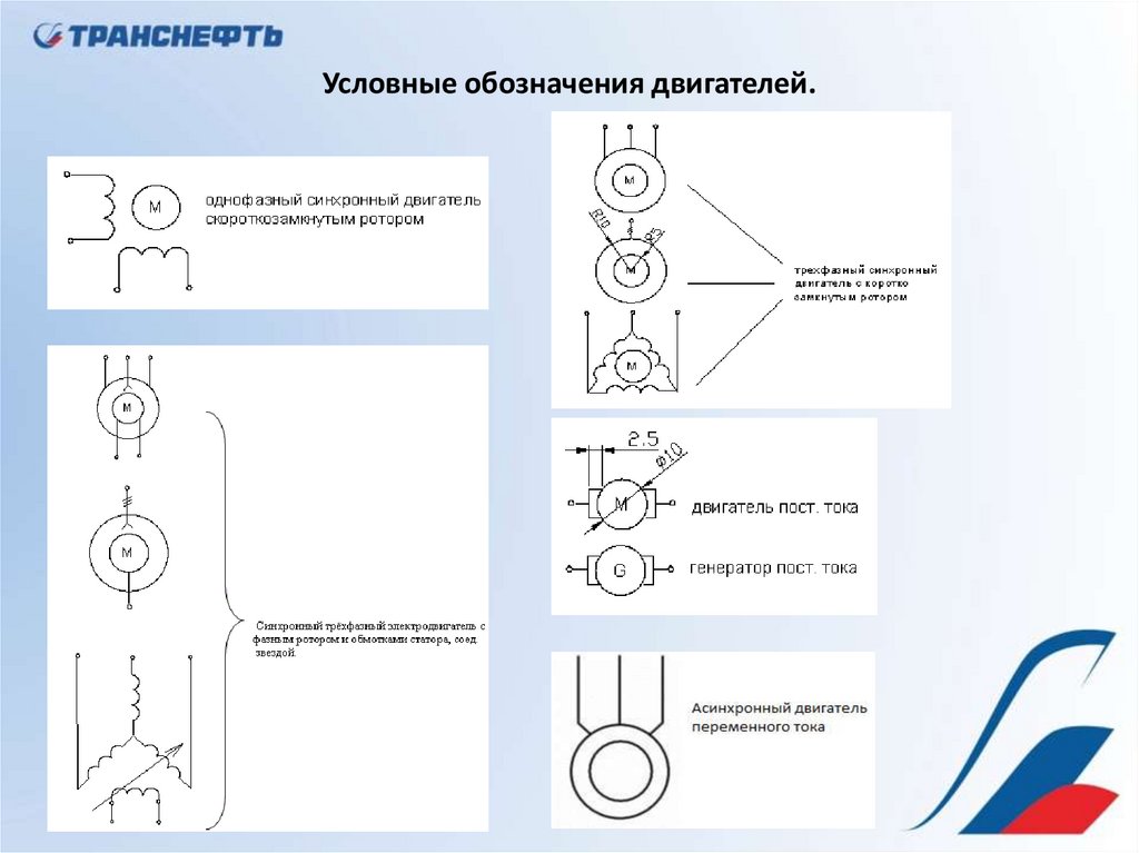 Обозначение электродвигателя постоянного тока на схеме