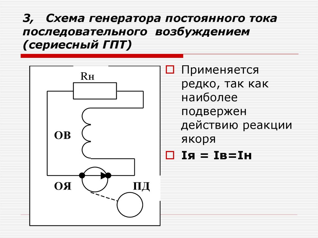 Генератор параллельного тока. Схема подключения генератора постоянного тока. Схемы возбуждения генераторов постоянного тока. Схема включения генератора постоянного тока. Генераторы постоянного тока схемы включения обмотки возбуждения.