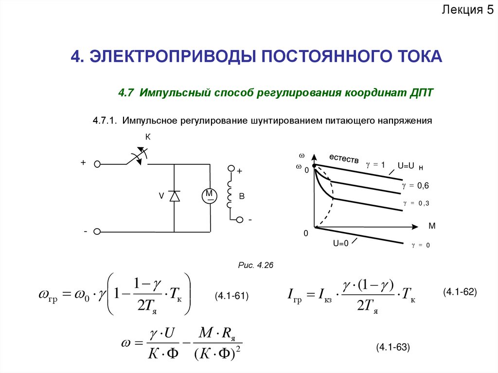 Регулирование электропривода. Схема привода управления приводом постоянного тока. Импульсное регулирование скорости асинхронного двигателя. Задание для управления электропривода постоянного тока. Импульсное регулирование частоты вращения асинхронного двигателя.