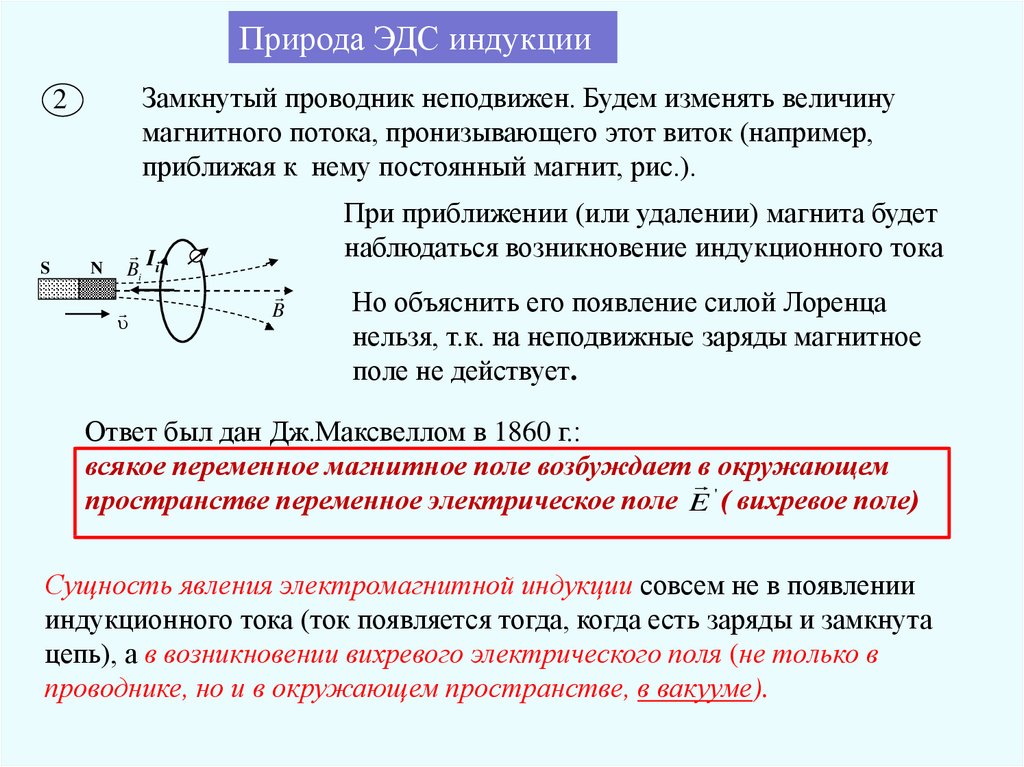 Объясните по рисунку как возникает эдс индукции в проводнике который движется в магнитном поле