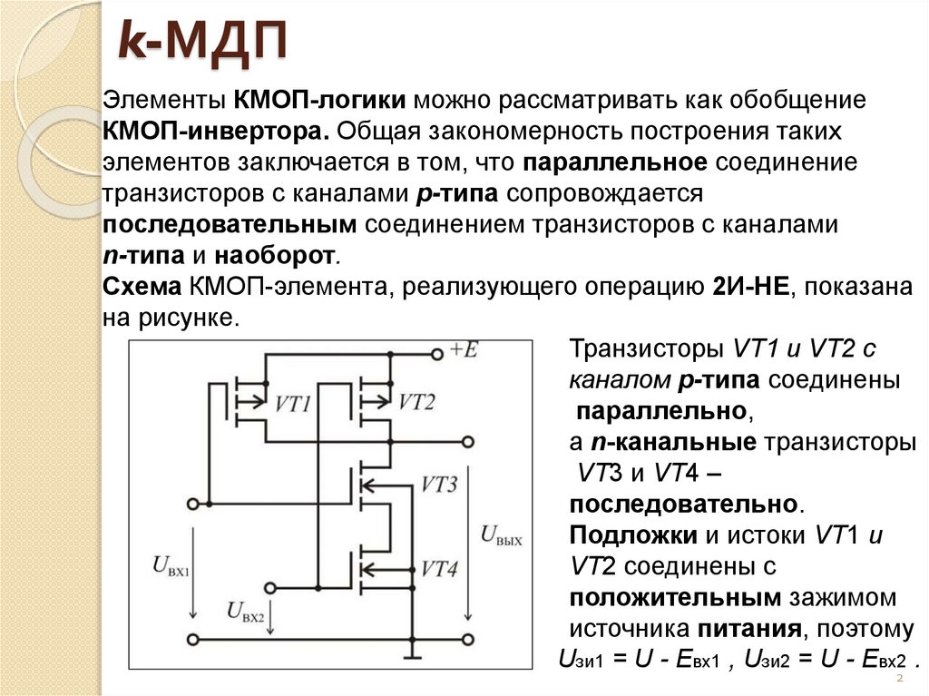 Классы логических элементов