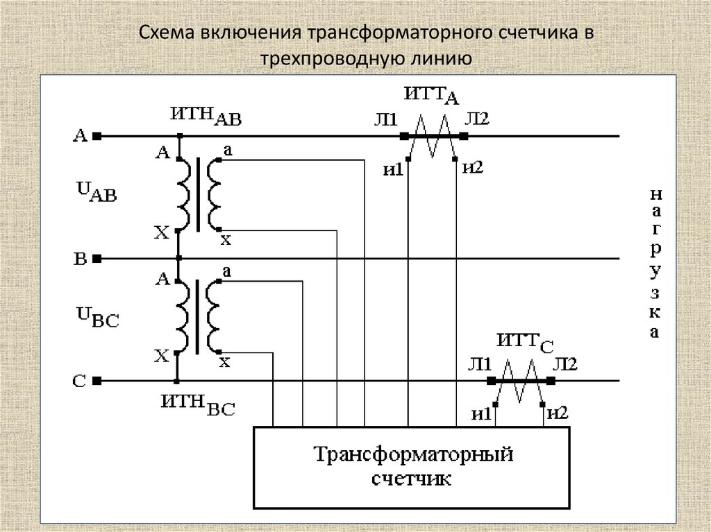 Схема трансформатора тока. Схема включения трансформаторного универсального счетчика. Ввод счётчика Тронсорматор схема. Схема включения счетчика трансформаторного включения. Схема включения двухэлементного счетчика к трехпроводной линии.