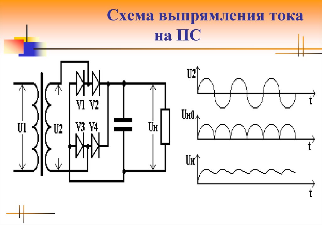 Типы схем выпрямления тока