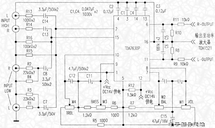 Ta7630p темброблок схема