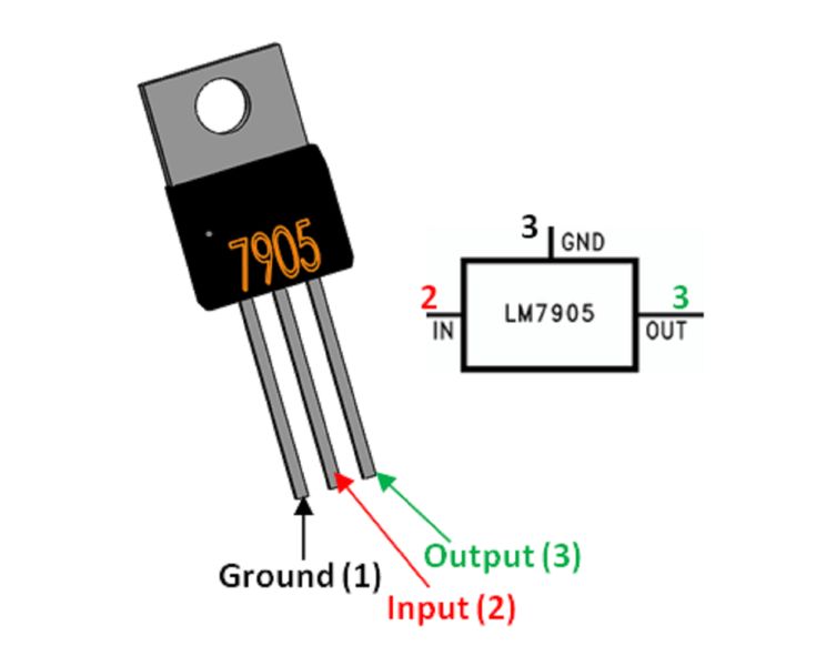 Lm7905 схема включения