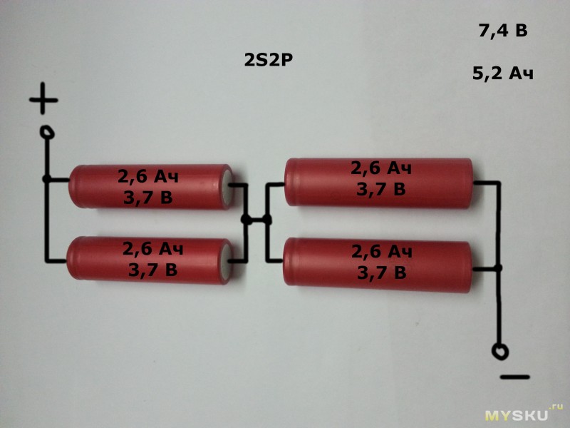 2s2p 18650 схема