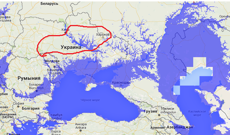 Черное море днепр. Карта затопления. Карта затопления России. Зона затопления на карте. Карта затопления земли Россия.