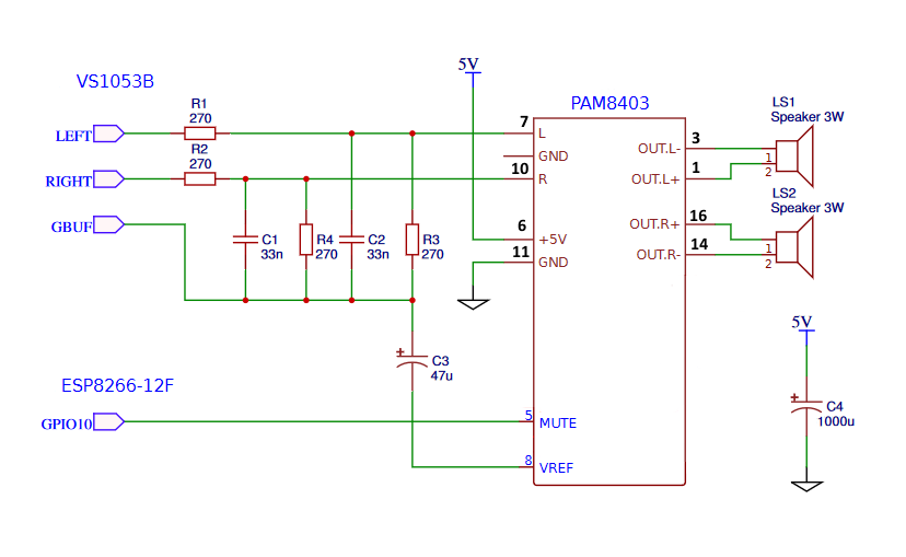 Pam8610 схема подключения