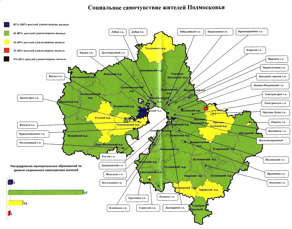 Карта москвы лесная