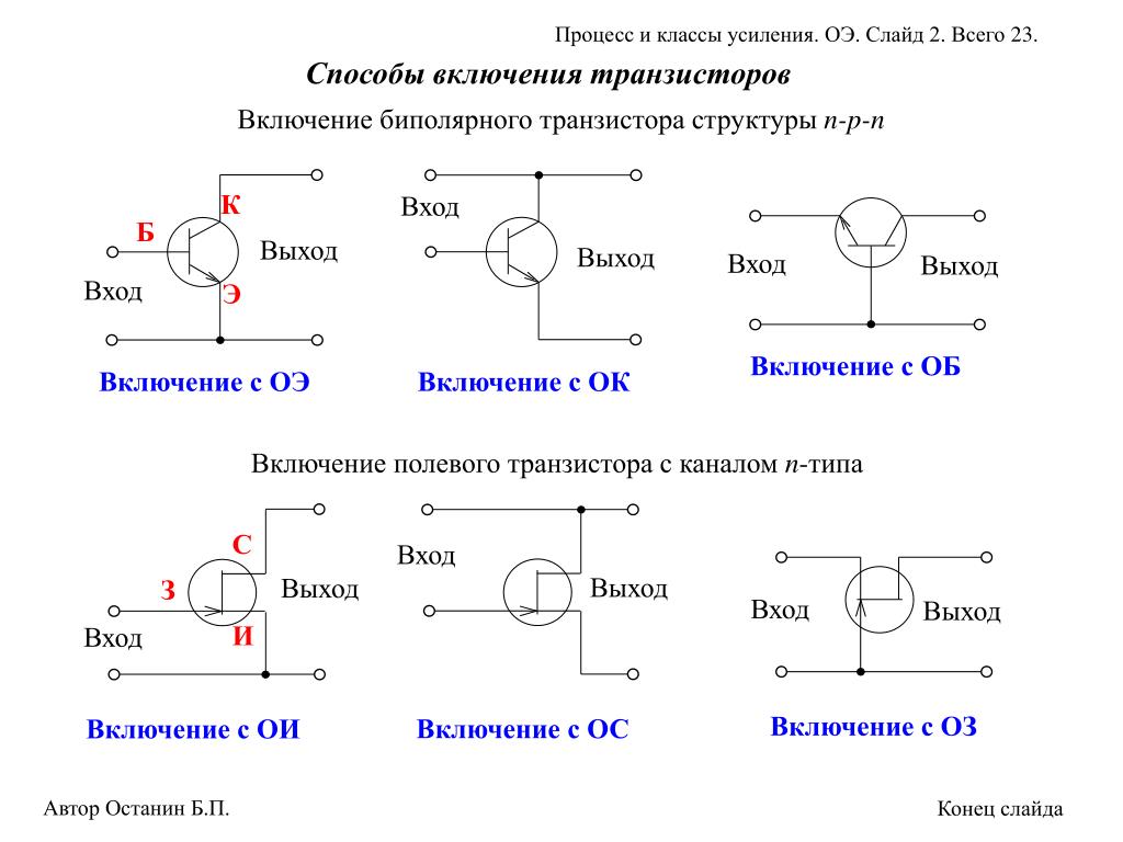 Какие схемы включения транзисторов получили наибольшее распространение и почему