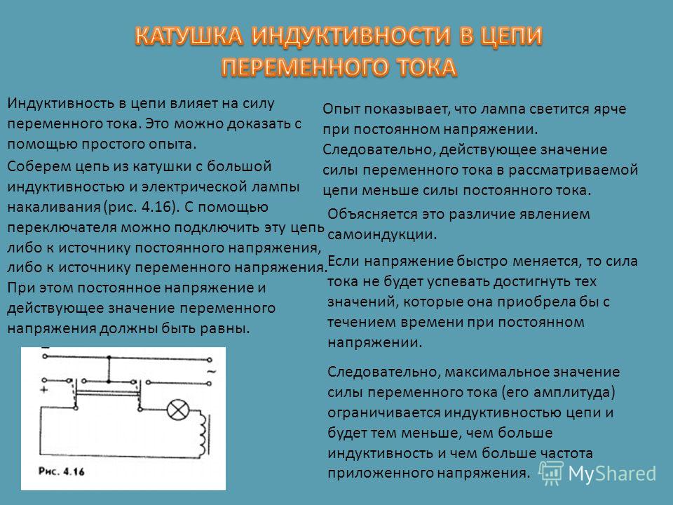 Катушка индуктивности на схеме для чего нужна