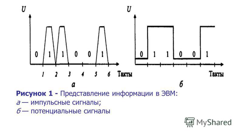 Виды импульсов сигналов