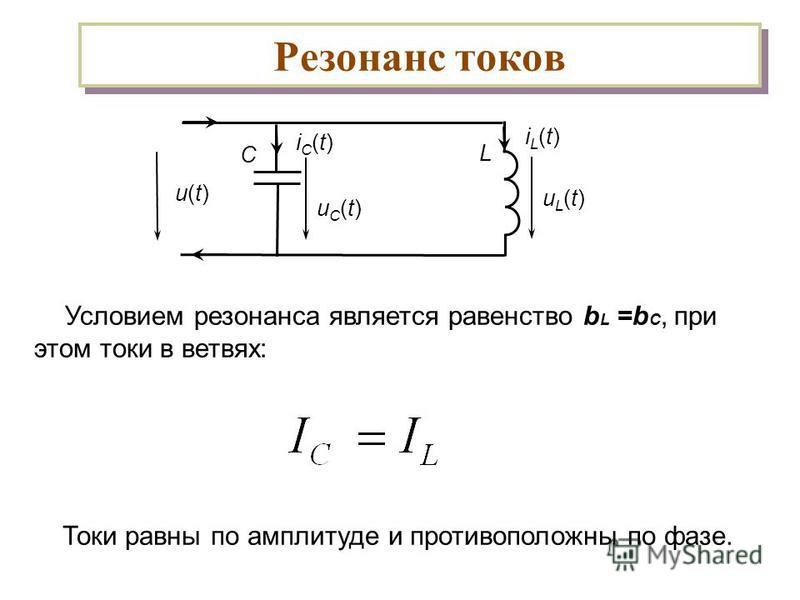 Резонанс токов в электрических цепях