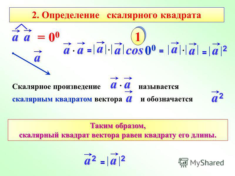 Вектор в квадрате