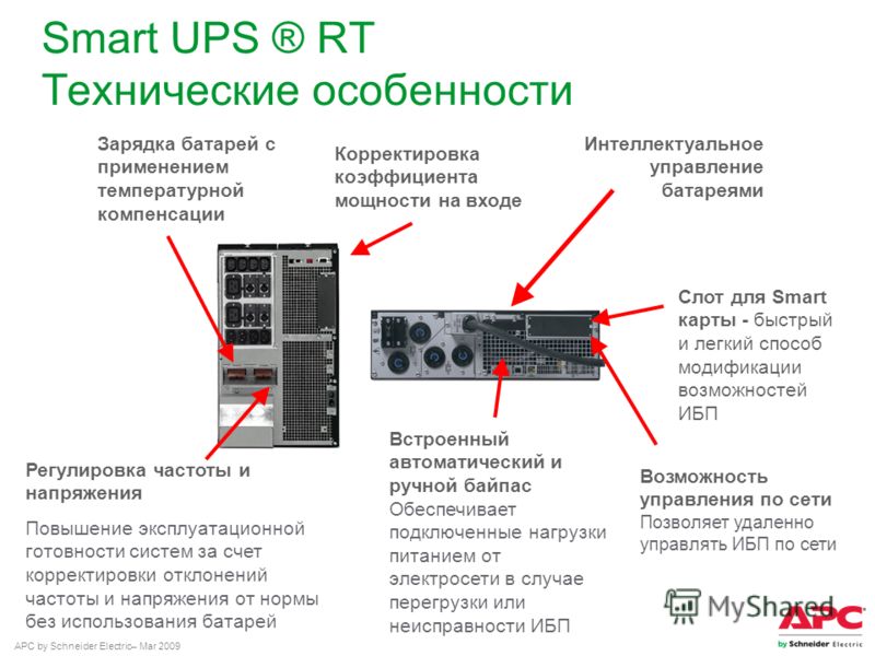 Схема smart ups 750