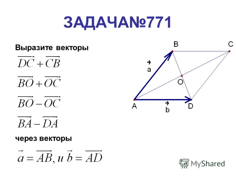 Вектор выраженный через вектор