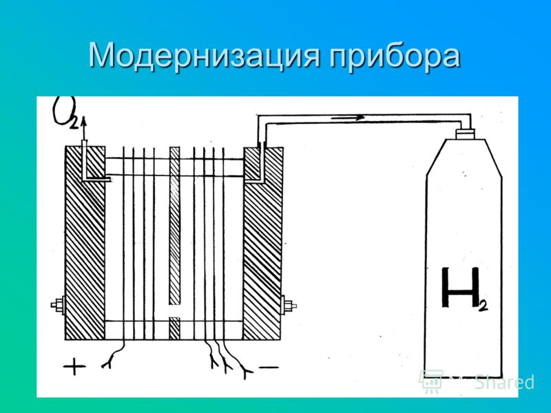 Электролизер водорода схема