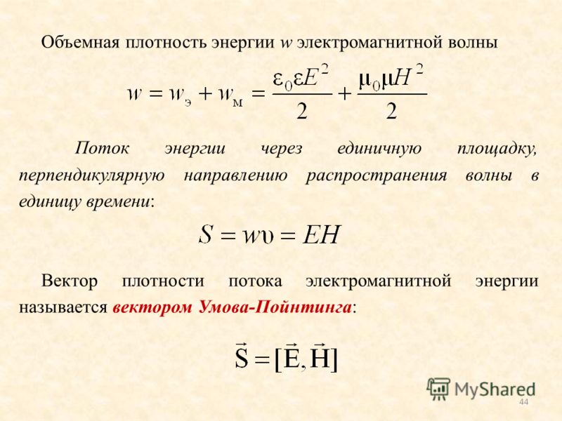 Поток энергии магнитного поля