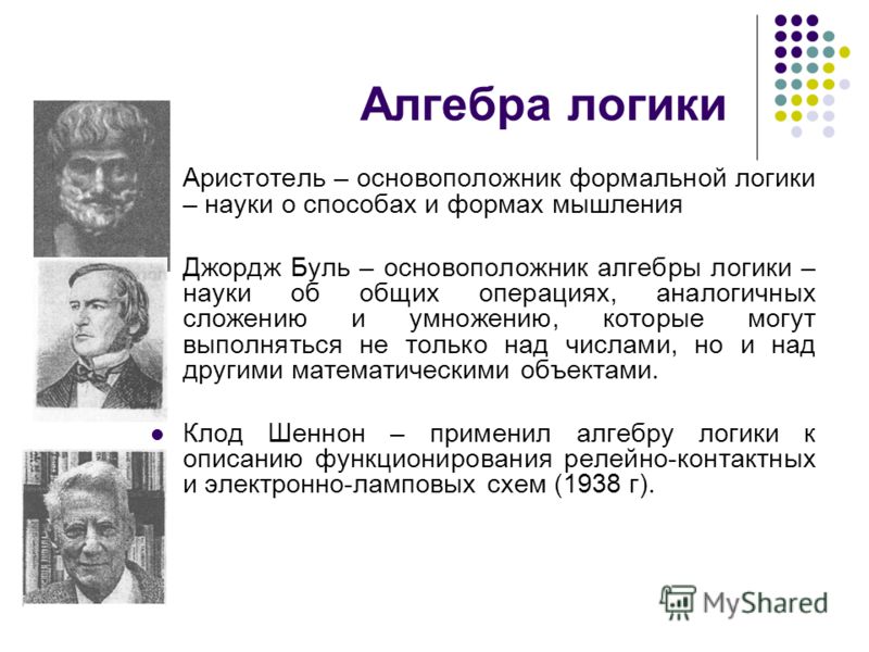 Какой ученый разработал основы алгебры логики. Алгебра логики. Основатель логики. Основоположник логики. Алгебра логика основоположники.