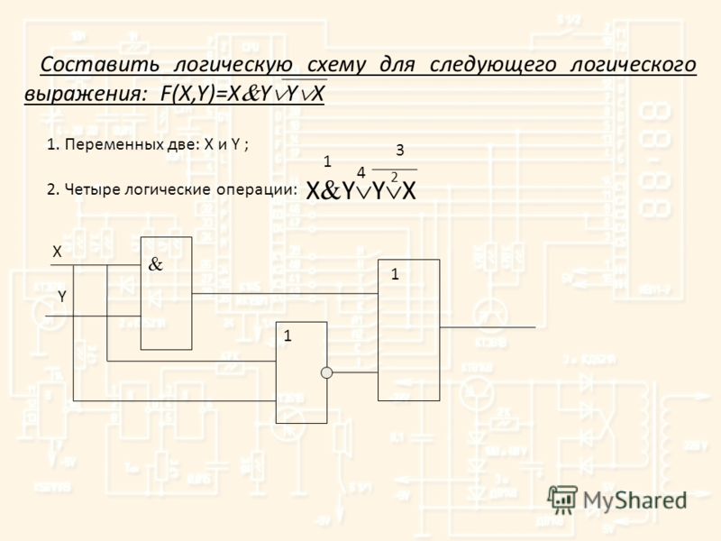 Логическая схема онлайн