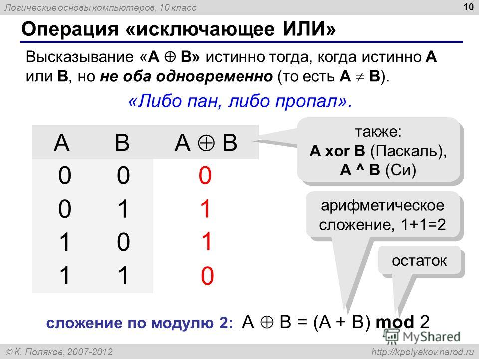 Класс в логике. Логическое исключающее или. Операция исключающее или. Логическое или исключающее или. Операция исключающее XOR.