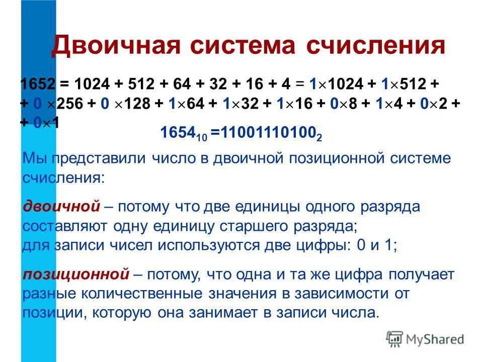Цифра три в двоичной системе. 16 В двоичной системе счисления. Старший разряд двоичного числа это.