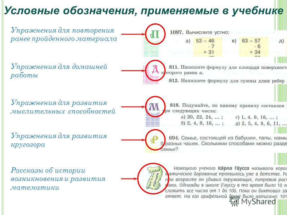 Система условных письменных обозначений. Условные обозначения математика. Условные обозначения в учебнике. Обозначения в учебниках. Маркировка учебников.