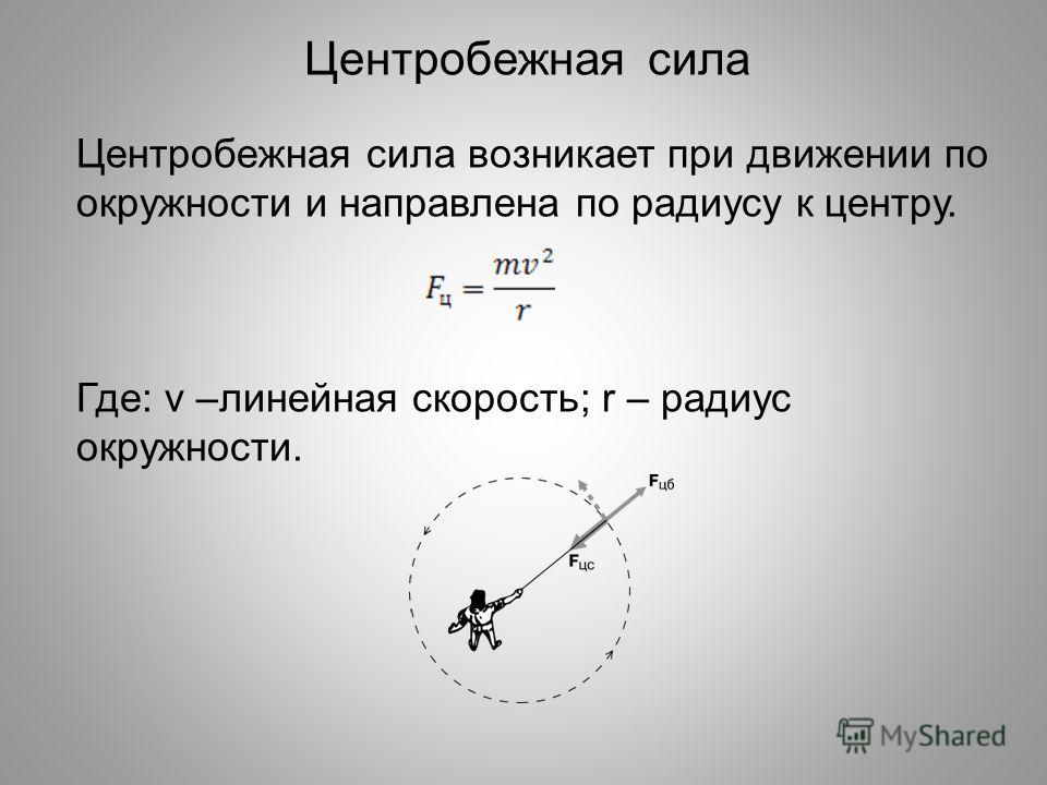 Движение по окружности где. Центробежная сила формула. Центробежная сила формула через радиус. Формула расчета центробежной силы. Центробежная сила формула через обороты.